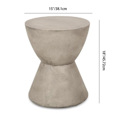 Table d'appoint contemporaine nordique en oxyde de magnésium à 1 niveau pour salon 