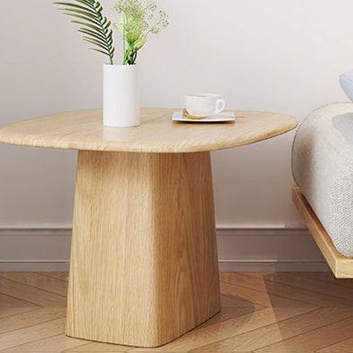 Traditional Japanese Rectangular Wood Coffee Table 1-Tier For Living Room