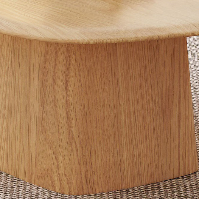 Traditional Japanese Rectangular Ash Coffee Table 1-Tier For Living Room