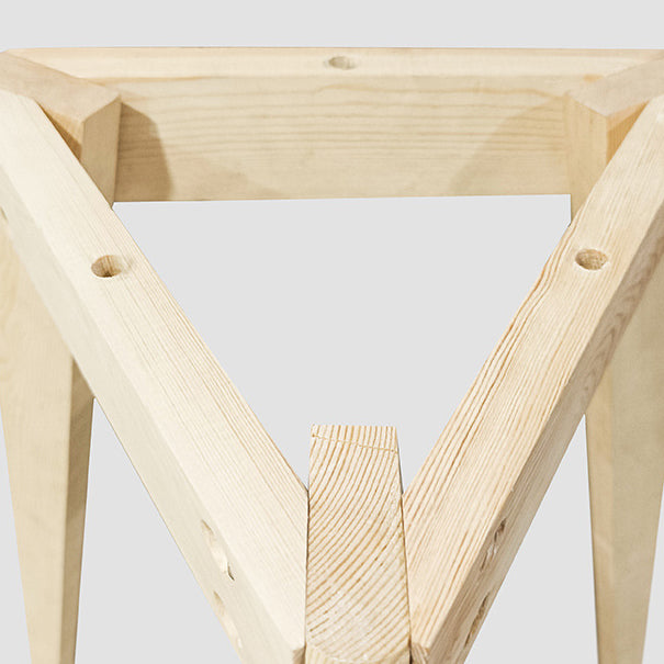 Table basse ronde en bois minimaliste moderne 1 niveau pour salon 
