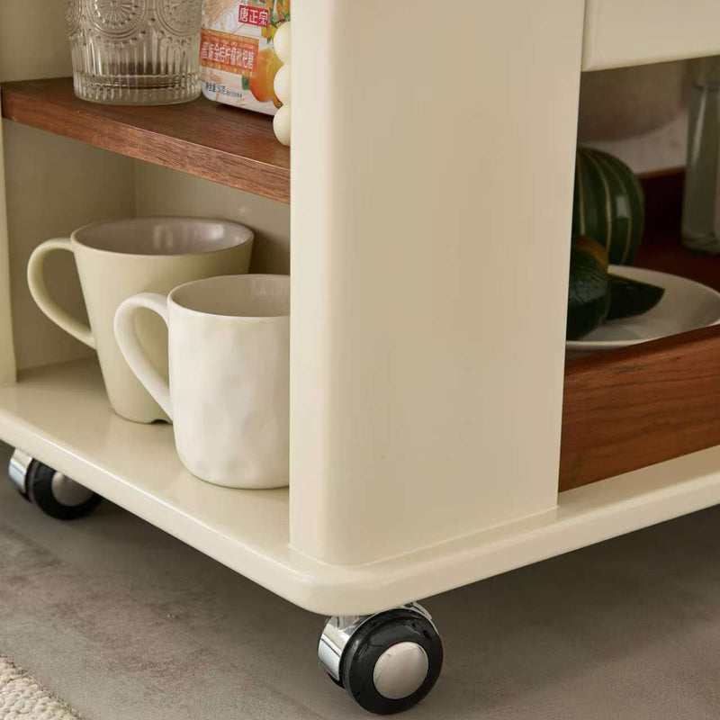 Mesa de café rectangular de madera nórdica contemporánea de 2 niveles para sala de estar 