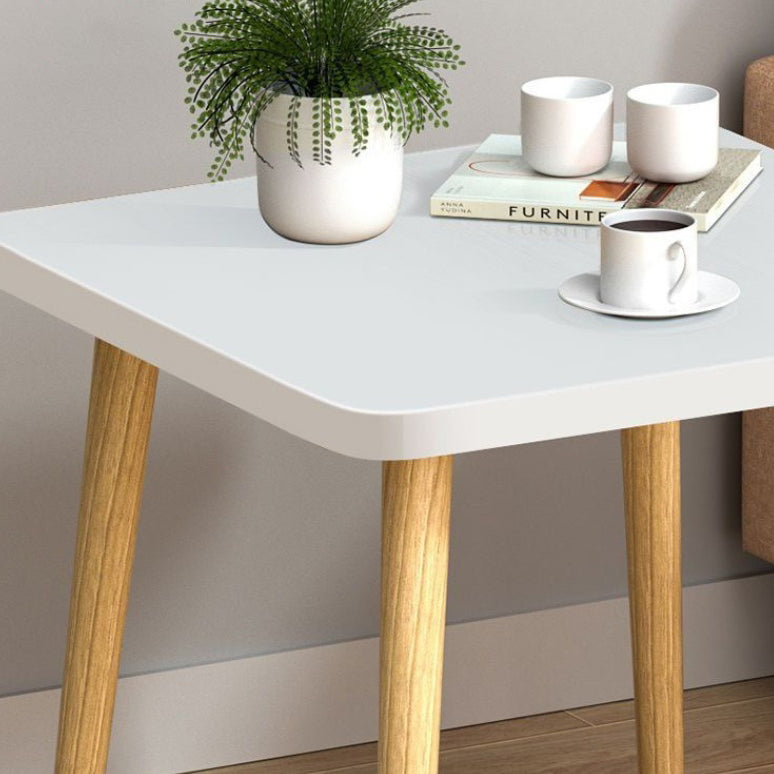 Table de bout carrée en bois japonais traditionnel 1 niveau pour salon 