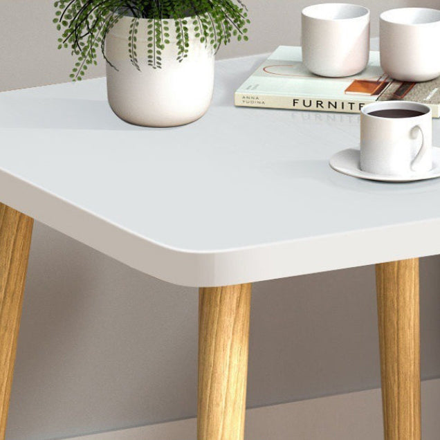 Table de bout carrée en bois japonais traditionnel 1 niveau pour salon 