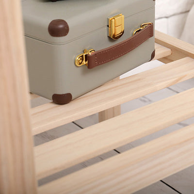 Table d'extrémité carrée minimaliste moderne en bois et verre à 2 niveaux pour salon 