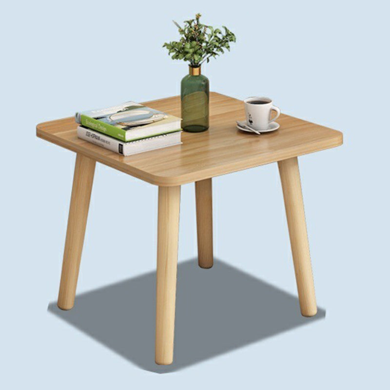 Moderner minimalistischer quadratischer Tischplatte aus Spanplatte Holz Beistelltisch 1/2-Etagen für Wohnzimmer 