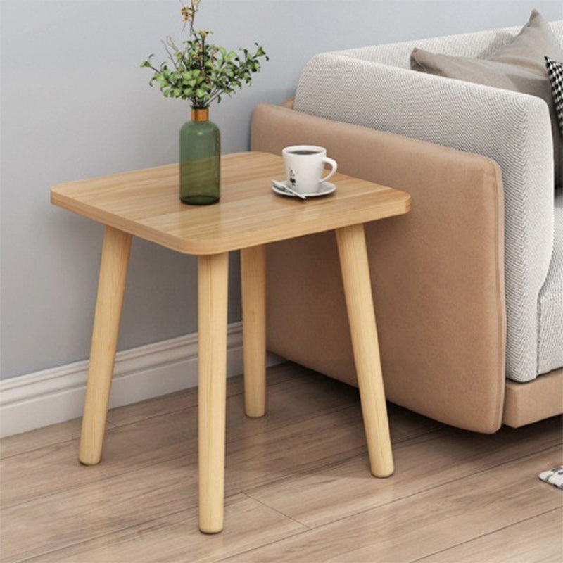 Moderner minimalistischer quadratischer Tischplatte aus Spanplatte Holz Beistelltisch 1/2-Etagen für Wohnzimmer 