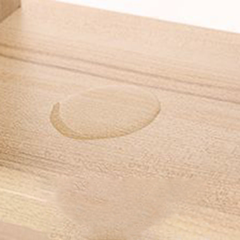 Moderner minimalistischer quadratischer Tischplatte aus Spanplatte Holz Beistelltisch 1/2-Etagen für Wohnzimmer 