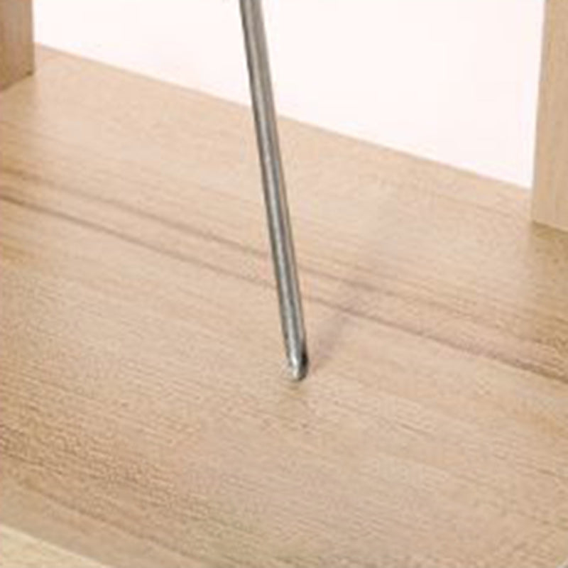 Moderner minimalistischer quadratischer Tischplatte aus Spanplatte Holz Beistelltisch 1/2-Etagen für Wohnzimmer 