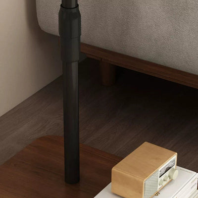 Table d'appoint rectangulaire minimaliste moderne en panneau de densité avec fer, 1 niveau, mobile pour salon 