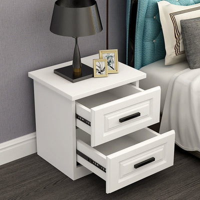 Table de nuit rectangulaire à 2 tiroirs Modern Simplicity pour chambre 