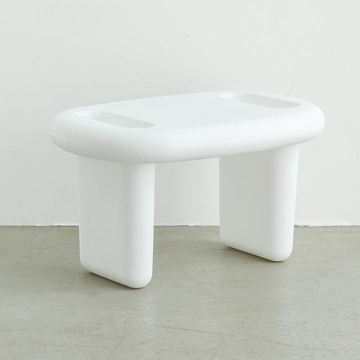 Modern Minimalist Kids Oval PE Dining Table For Dining Room