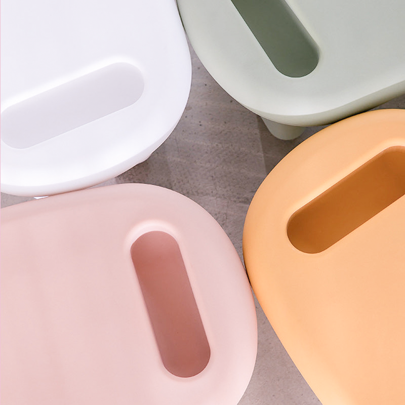 Modern Minimalist Kids Oval PE Dining Table For Dining Room
