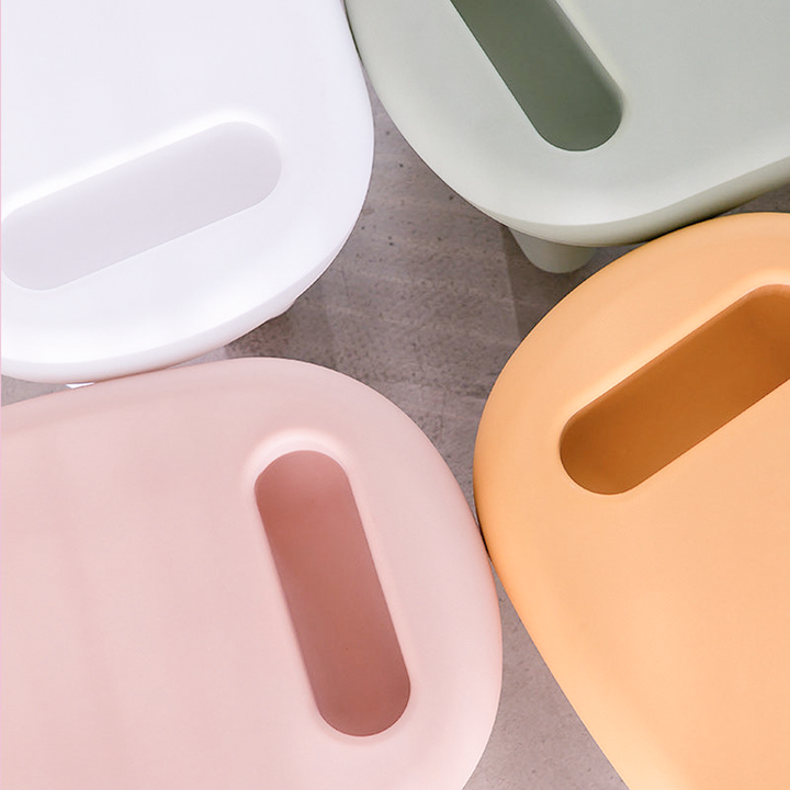 Modern Minimalist Kids Oval PE Dining Table For Dining Room