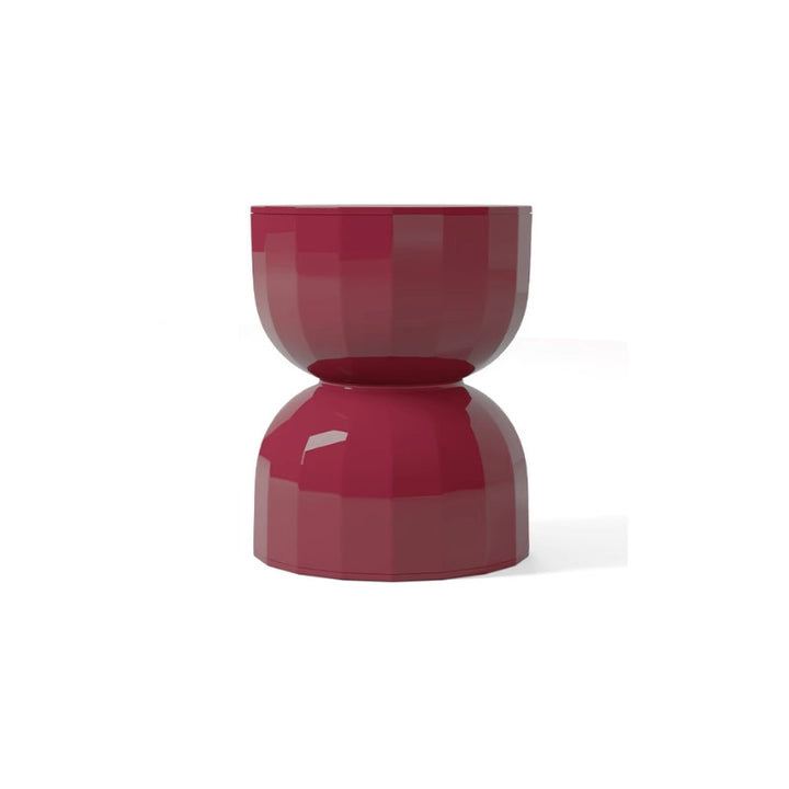 Contemporary Creative Geometric Hourglass ABS End Table For Living Room