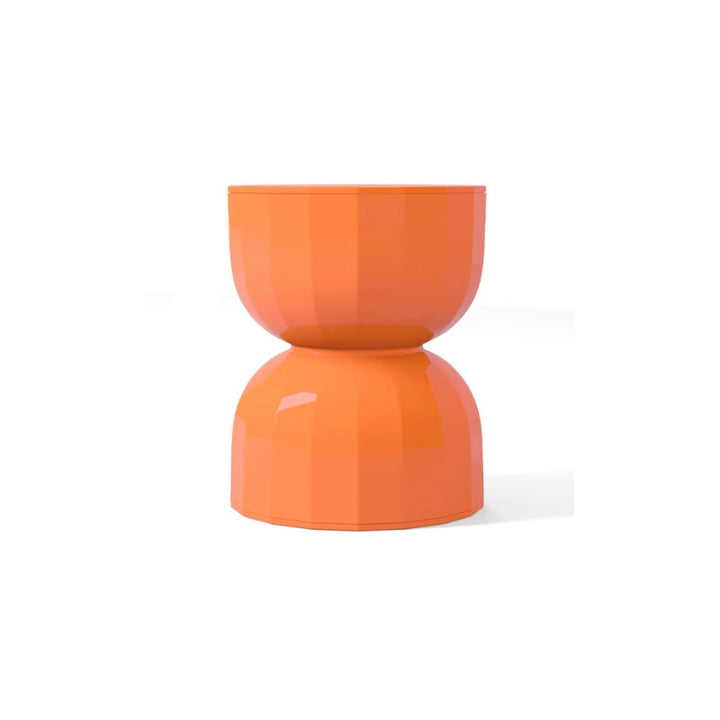 Contemporary Creative Geometric Hourglass ABS End Table For Living Room