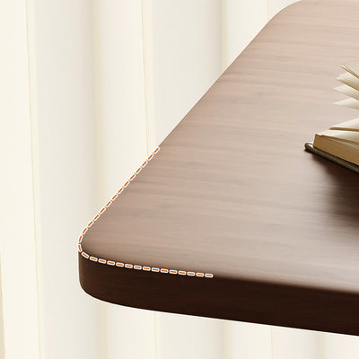 Table d'appoint rectangulaire minimaliste moderne amovible et pliable en panneau de densité à 1 niveau pour salon 