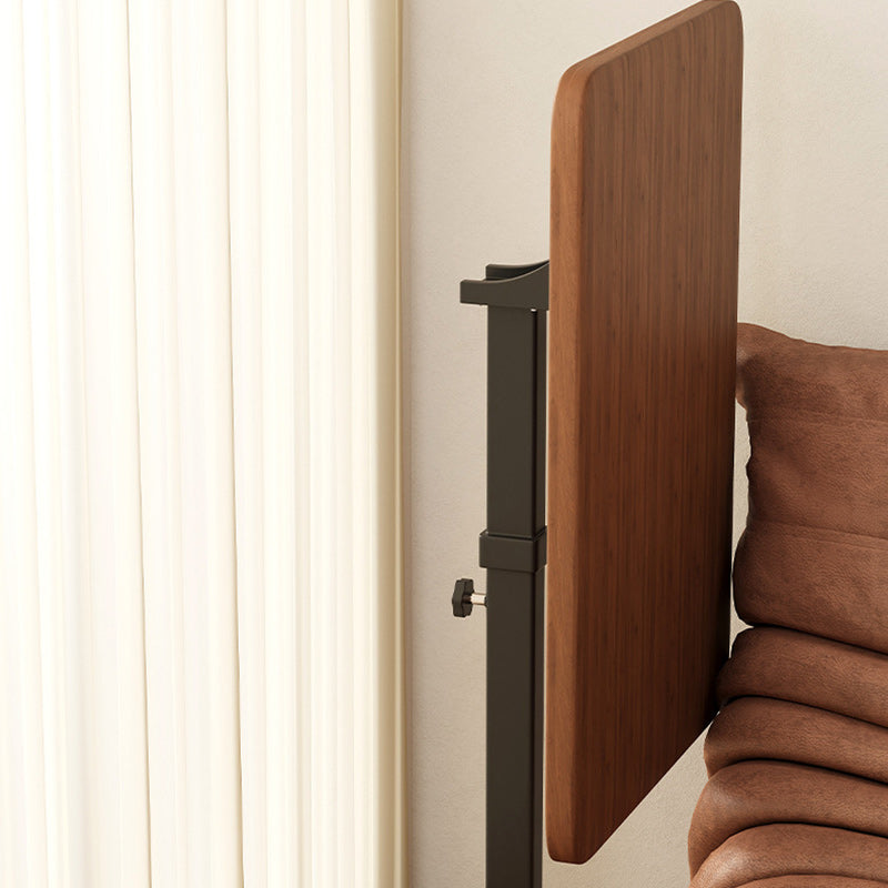 Moderner minimalistischer abnehmbarer klappbarer rechteckiger Beistelltisch aus MDF und Eisen mit 1 Ablage für das Wohnzimmer 