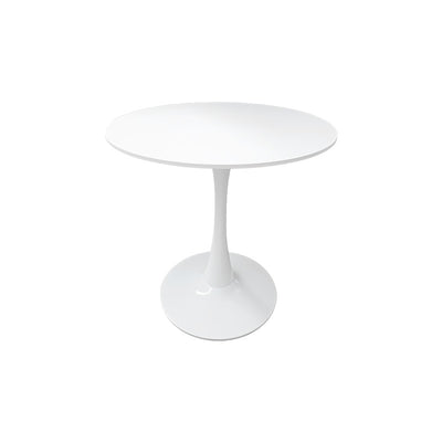 Mesa de centro redonda minimalista moderna con base de acero al carbono para sala de estar 