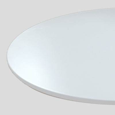 Mesa de centro redonda minimalista moderna con base de acero al carbono para sala de estar 