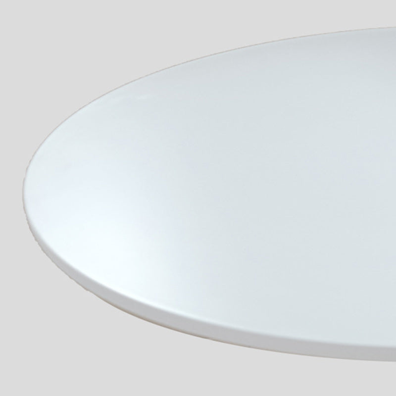 Mesa de centro redonda minimalista moderna con base de acero al carbono para sala de estar 