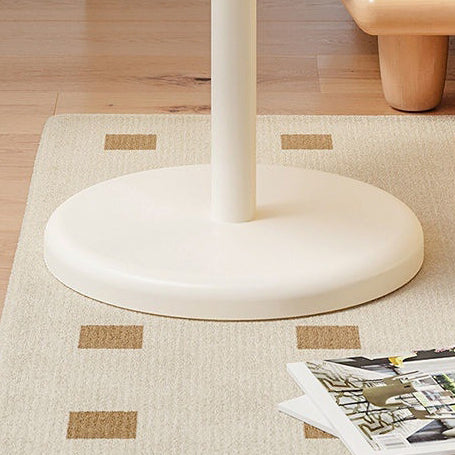 Moderner Luxus PP Runder blumenförmiger Beistelltisch 1-stufig für Wohnzimmer 