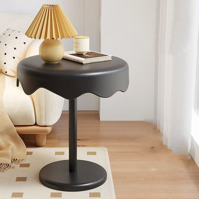 Moderner Luxus PP Runder blumenförmiger Beistelltisch 1-stufig für Wohnzimmer 