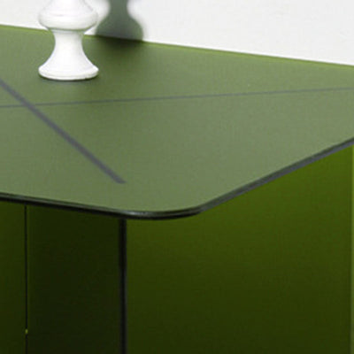 Table d'appoint carrée minimaliste moderne en acrylique à 1 niveau pour salon 