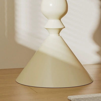 Table d'appoint moderne minimaliste en fer à cylindre rond et cône 1 niveau pour salon 