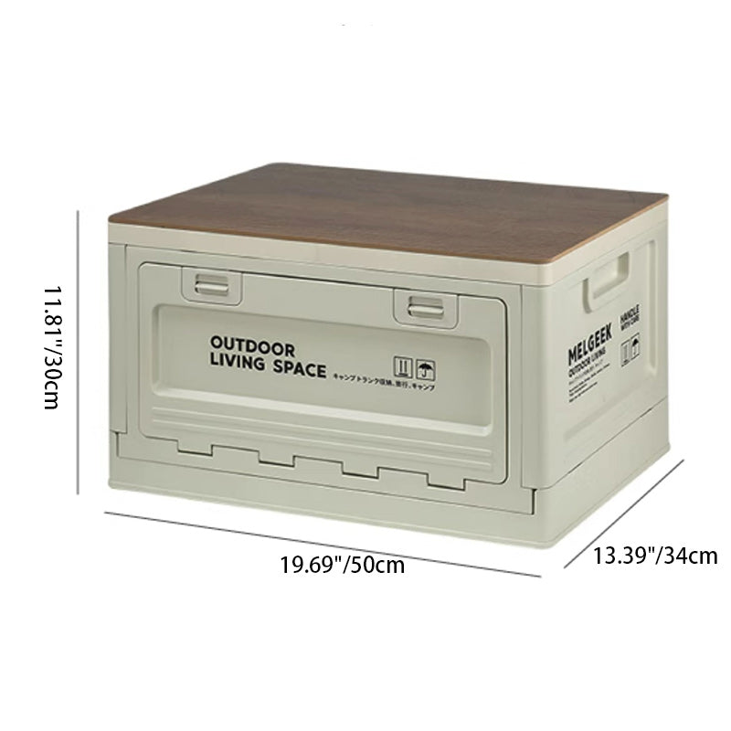 Modern Minimalist Rectangular Panel PP Nightstand 1-Cabinet For Bedroom