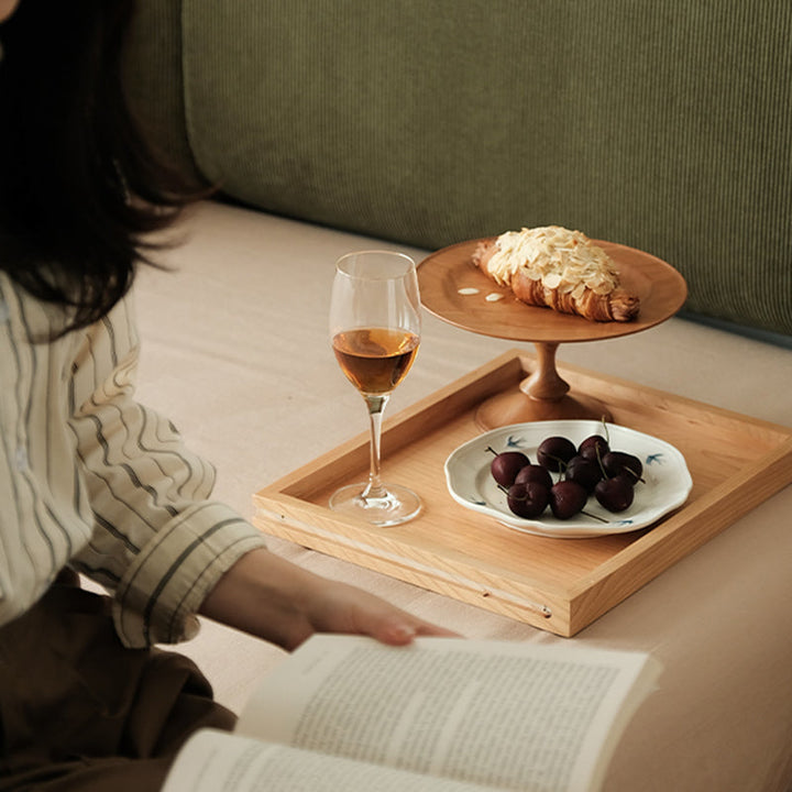 Moderner Retro-Nachttisch aus Sperrholz und Glas in Würfelform mit 3 Schubladen für das Schlafzimmer 