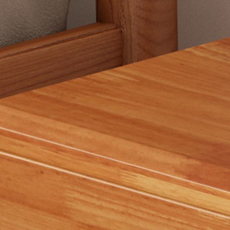 Mesita de noche giratoria de madera de caucho cuadrada de estilo retro contemporáneo con 3 cajones, armario de almacenamiento multifuncional para dormitorio 