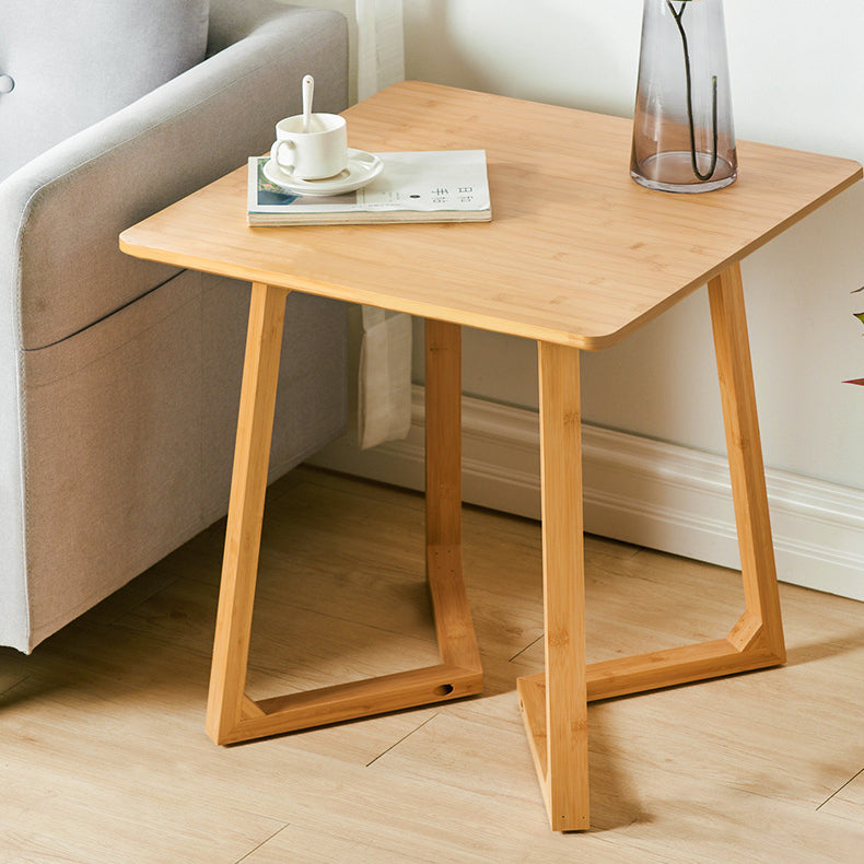 Traditional Japanese Square Plywood Top Oak Wood Coffee Table For Living Room