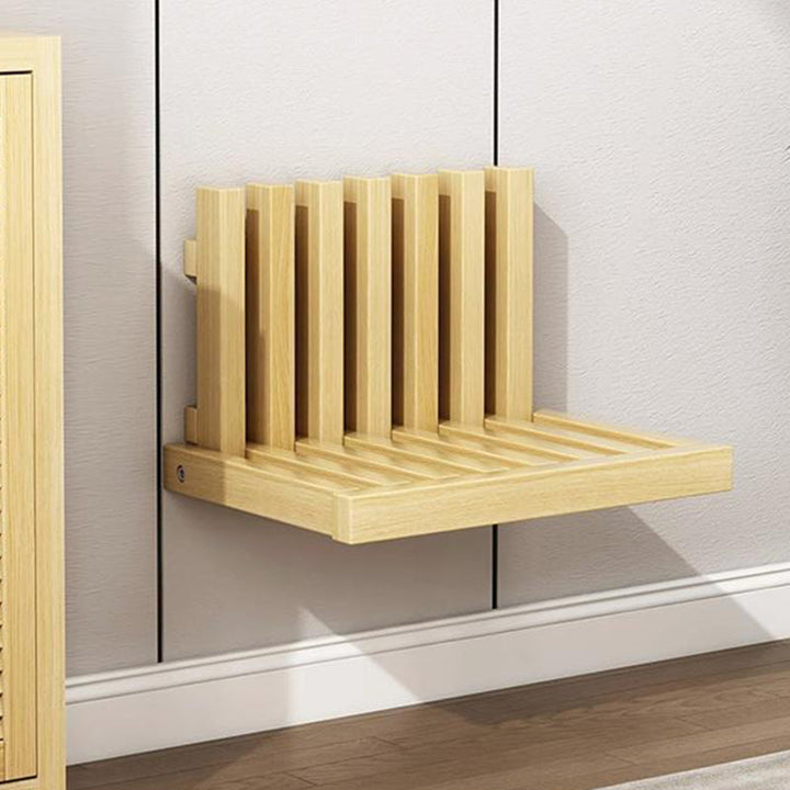 Moderner minimalistischer ultradünner klappbarer Wand-Klapptisch aus Gummibaumholz mit verdeckter Montage für das Schlafzimmer 