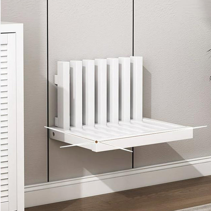 Moderner minimalistischer ultradünner klappbarer Wand-Klapptisch aus Gummibaumholz mit verdeckter Montage für das Schlafzimmer 