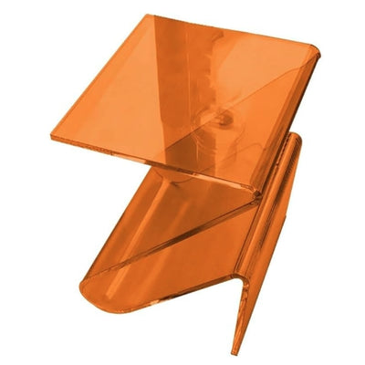 Contemporary Nordic Acrylic Z-Shaped End Table Storage Shelf For Living Room