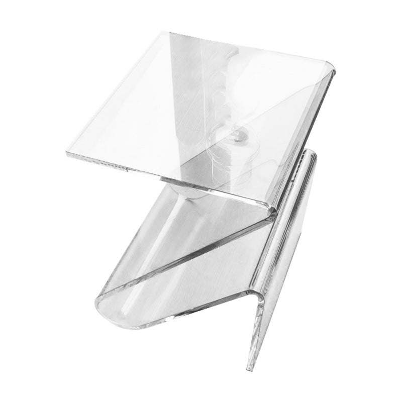 Contemporary Nordic Acrylic Z-Shaped End Table Storage Shelf For Living Room