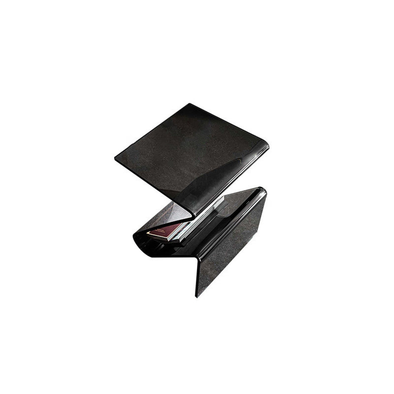 Contemporary Nordic Acrylic Z-Shaped End Table Storage Shelf For Living Room