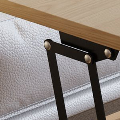 Traditional Japanese Square Solid Wood Ecological Board Top Extendable Coffee Table For Living Room