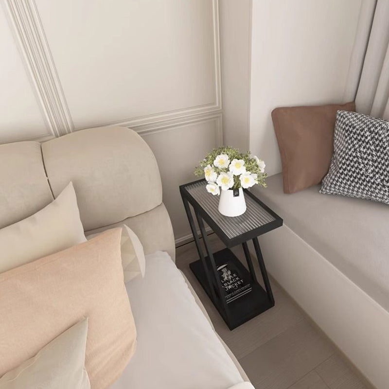 طاولة قهوة معاصرة على شكل أسطوانة هندسية إسكندنافية بسطح من الألياف الزجاجية لغرفة المعيشة 