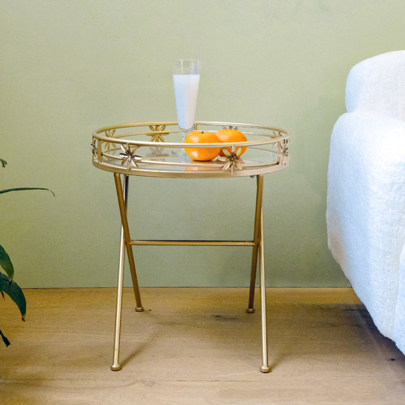 Contemporary Luxury Geometry Circle Hollow Out Iron Coffee Table For Living Room