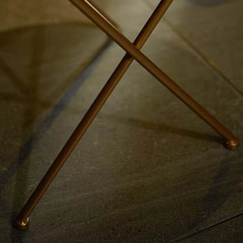 Contemporary Luxury Geometry Circle Hollow Out Iron Coffee Table For Living Room
