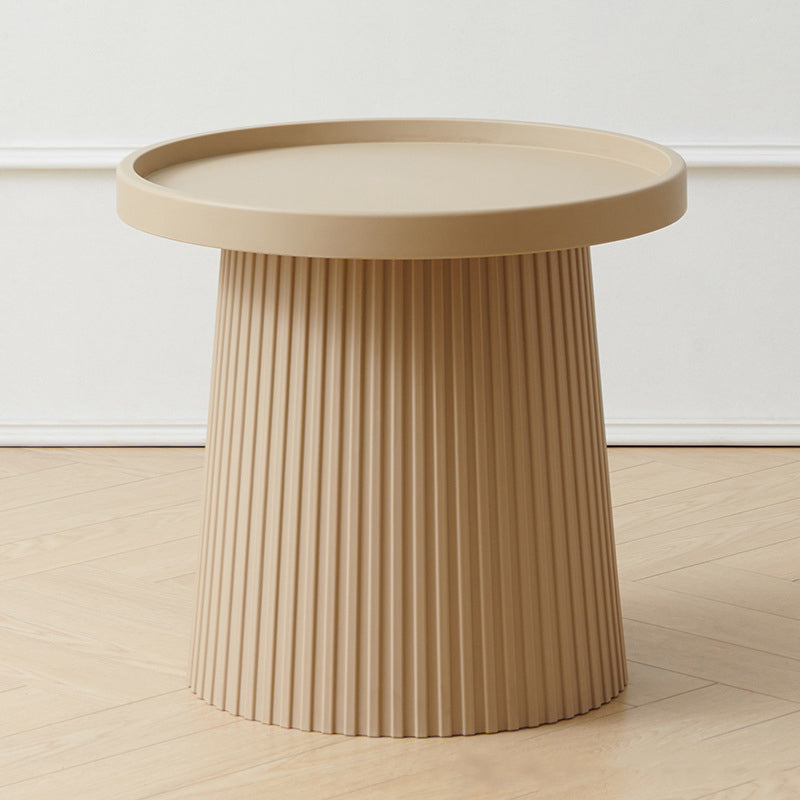 Contemporary Scandinavian Macaron Plastic Tray Top Coffee Table For Living Room