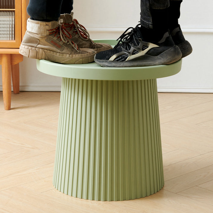 Contemporary Scandinavian Macaron Plastic Tray Top Coffee Table For Living Room