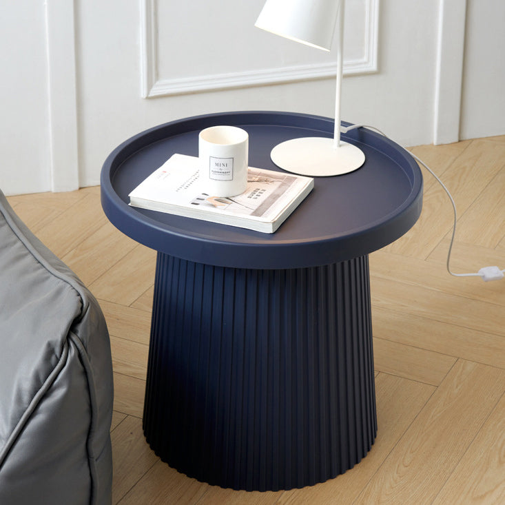 Contemporary Scandinavian Macaron Plastic Tray Top Coffee Table For Living Room