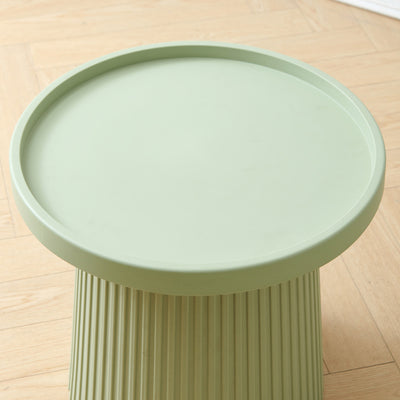 Contemporary Scandinavian Macaron Plastic Tray Top Coffee Table For Living Room