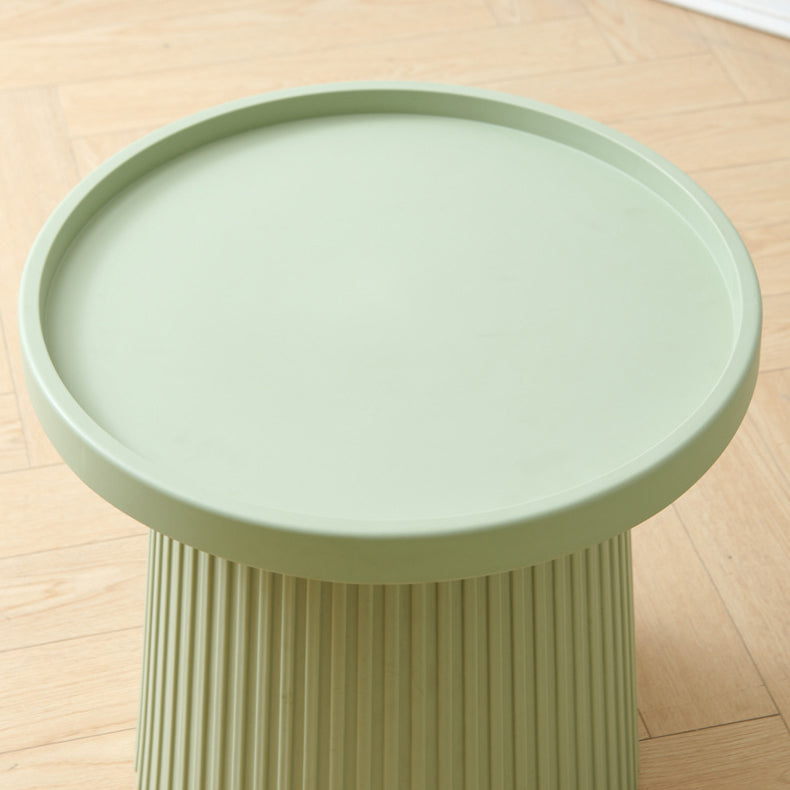 Contemporary Scandinavian Macaron Plastic Tray Top Coffee Table For Living Room