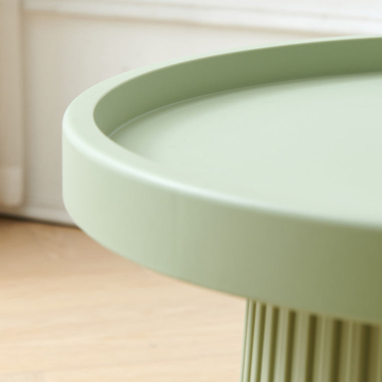 Contemporary Scandinavian Macaron Plastic Tray Top Coffee Table For Living Room