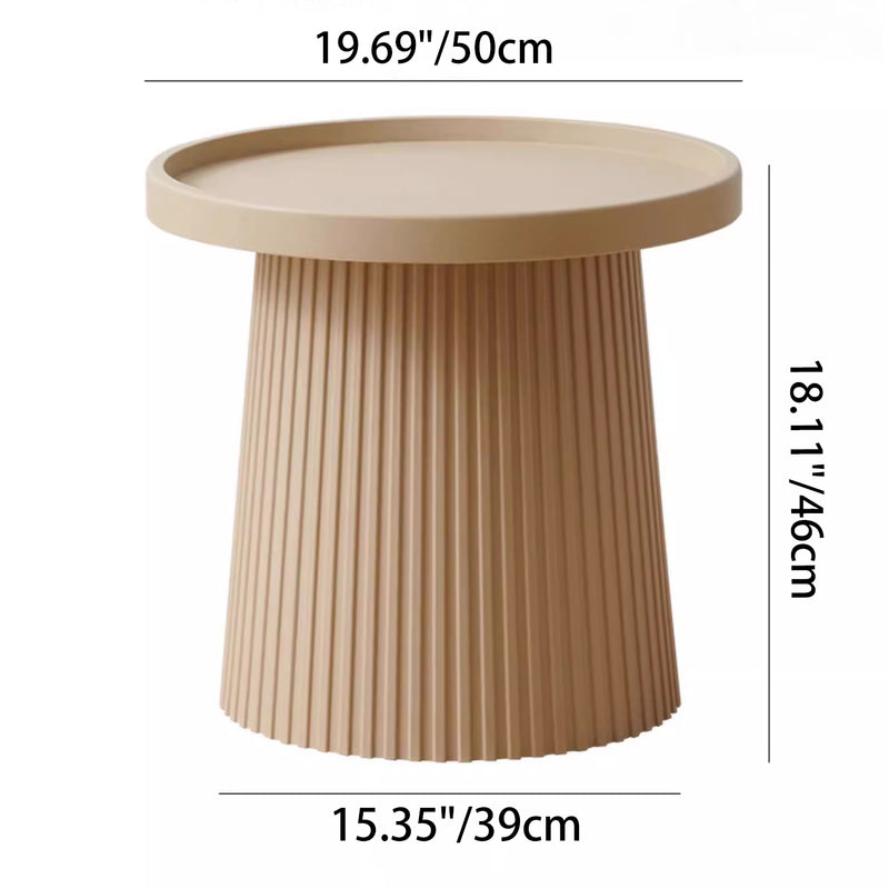 Contemporary Scandinavian Macaron Plastic Tray Top Coffee Table For Living Room