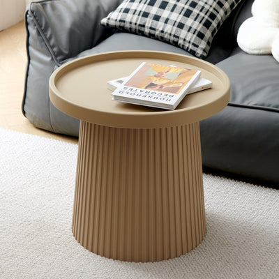 Contemporary Scandinavian Macaron Plastic Tray Top Coffee Table For Living Room