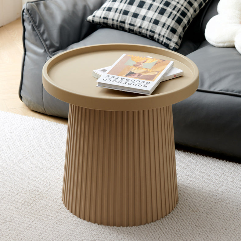 Contemporary Scandinavian Macaron Plastic Tray Top Coffee Table For Living Room